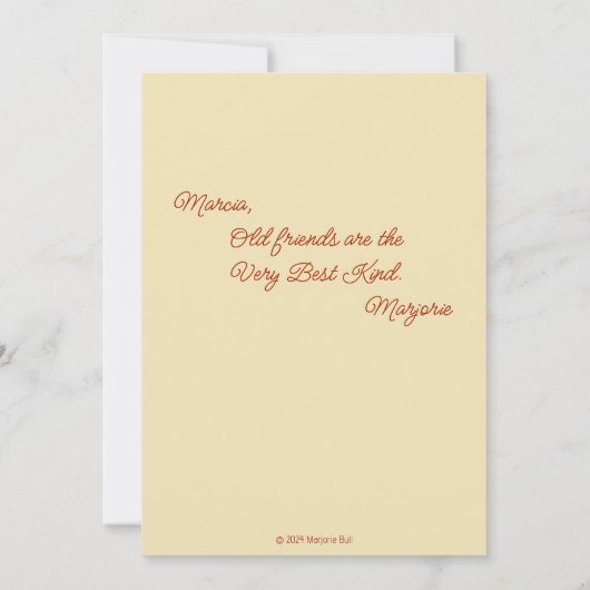 旧友だちグリーティングカード サンキューカード (裏面)