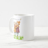 旧友だち、若いハートスペシャルボンドコーヒーマグ コーヒーマグカップ (正面左)