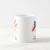 旧友のコーヒーを育てるのに長い時間がかかる コーヒーマグカップ (中央)