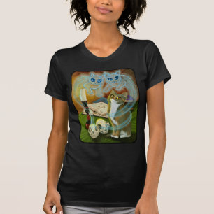 旧友の幽霊猫のゴシック様式Tシャツの召喚 Tシャツ