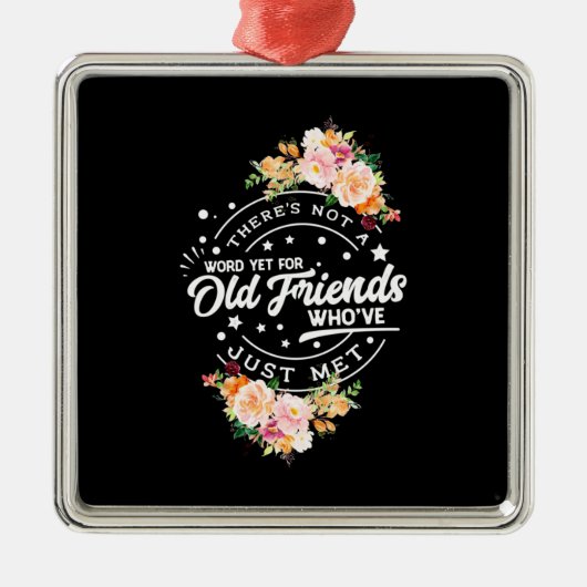 旧友への言葉 メタルオーナメント (正面)