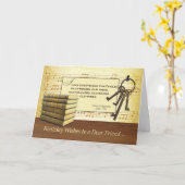 旧友への誕生日、おもしろいヴィンテージブック&K カード (黄色い花)