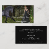 「旧友」の-小妖精や小人及び黒い馬の名刺 名刺 (正面/裏面)