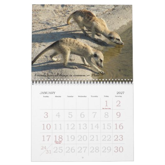 旧友、新しい友人- FKMPのカレンダー2011年 カレンダー (1月 2027)