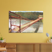 旧吊橋の眺め キャンバスプリント (インサイチュ (リビング))