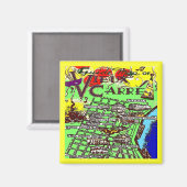 旧四半期フランスのMAp マグネット (正面/裏面)