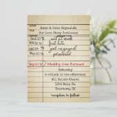 旧図書館カー結婚ドの発願 招待状 (スタンド正面)