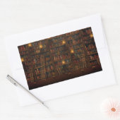 旧図書館読室 長方形シール (封筒)