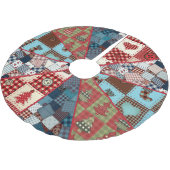 旧国ファッションドのキルティング模様 ブラッシュドポリエステルツリースカート (アングル)