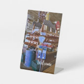 旧国営店の台座看板 台座サイン (正面)