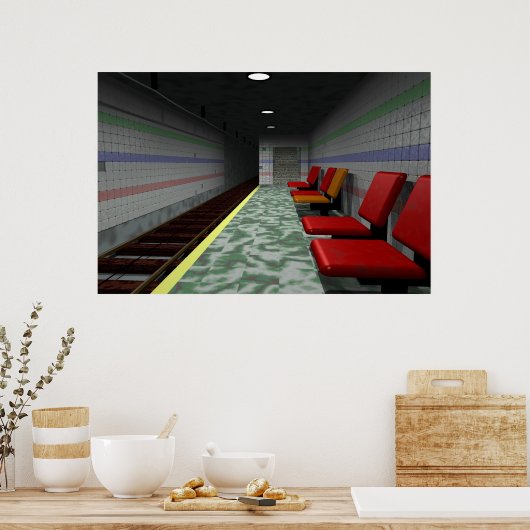 旧地下駅 ポスター (キッチン)