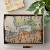 旧地図シリーズ1デザイン10 薄葉紙 (ギフト)