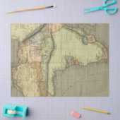 旧地図シリーズ1デザイン13 薄葉紙 (クラフト)