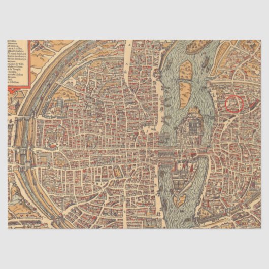 旧地図シリーズ1デザイン15 薄葉紙 (正面)