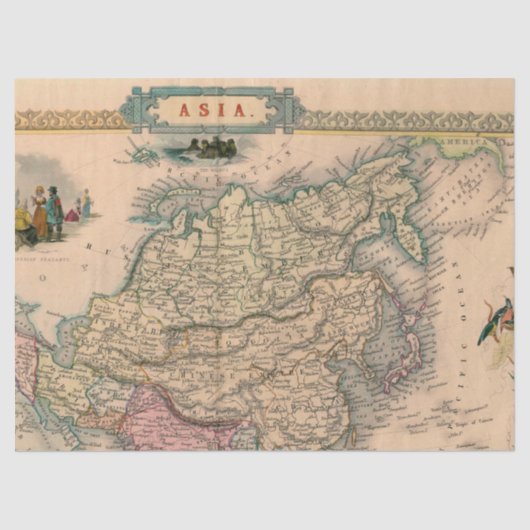 旧地図シリーズ1デザイン1 薄葉紙 (正面)