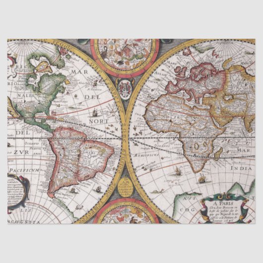 旧地図シリーズ1デザイン9 薄葉紙 (正面)