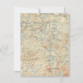 旧地形図から上部サラナク湖詳細 招待状 (正面)