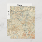 旧地形図から上部サラナク湖詳細 招待状 (正面/裏面)