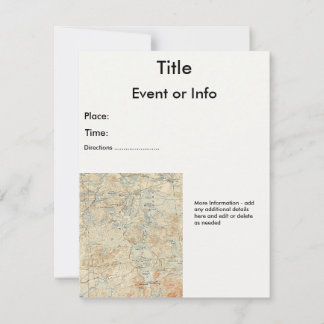 旧地形図から上部サラナク湖詳細 招待状