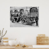 旧型ドイツ消防車、1900年代初頭 ポスター (キッチン)