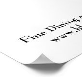 旧型ドイツ語、バイエルン語、ブラックフォレストのビジネスサイン ポスター (角)