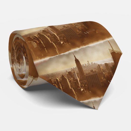 旧型ニューヨーク市がフォトエフェクトタイを損傷 ネクタイ (ロール)