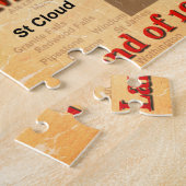 旧型ミネソタ州のプライドの地図 ジグソーパズル (側面)