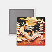 旧型中国の新辰年2024 SqM2 マグネット (正面/裏面)