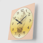 旧型帆走船 スクエア壁時計 (傾斜)