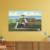 旧城の官舎のフランスの見解 キャンバスプリント (インサイチュ (リビング))