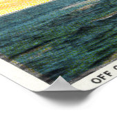 旧城フランスのの眺め3カ国の国旗 ポスター (角)