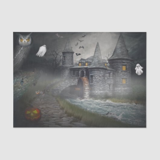 旧城不気味でのハロウィーン 薄葉紙 (正面)