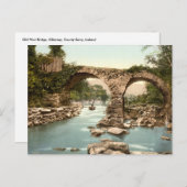 旧堰の橋、キラーニー、郡ケリー ポストカード (正面/裏面)