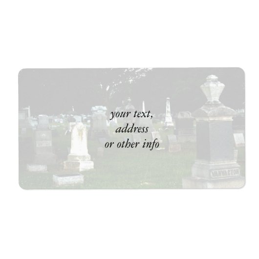 旧墓地 ラベル (正面)