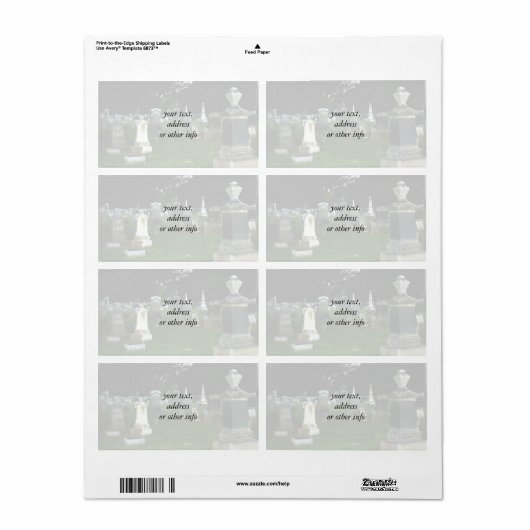 旧墓地 ラベル (フルシート)