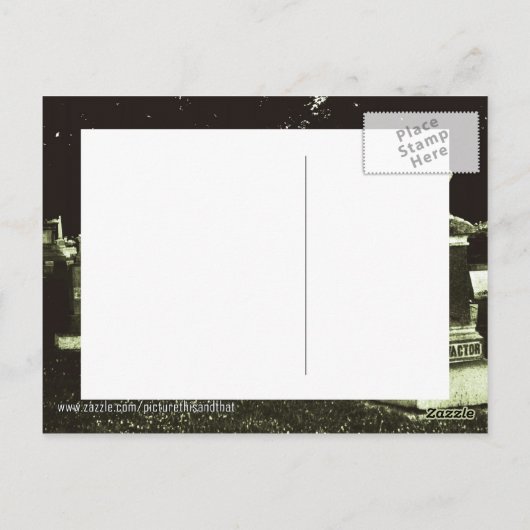 旧墓地（2） ポストカード (裏面)