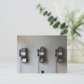 旧壁電話 ポストカード (スタンド正面)