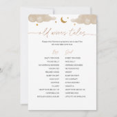 旧妻の物語twinkleスター赤ちゃんシャワーゲーム 招待状 (正面)