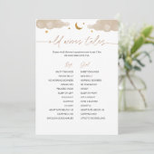 旧妻の物語twinkleスター赤ちゃんシャワーゲーム 招待状 (スタンド正面)