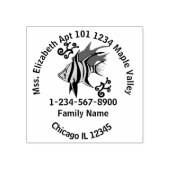 旧妻の緊急連絡情報 ラバースタンプ (インプリント)