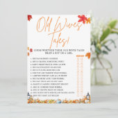 旧妻の話ベビーシャワーゲームリトルカボチャ 招待状 (スタンド正面)