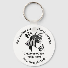 旧妻失った家族の自宅住所 キーホルダー