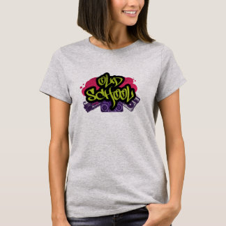 旧学校グラフィティTシャツ Tシャツ