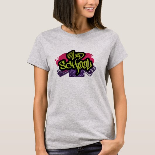 旧学校グラフィティTシャツ Tシャツ (正面)