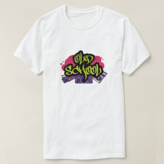 旧学校グラフィティTシャツ Tシャツ