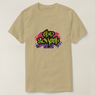 旧学校グラフィティTシャツ Tシャツ