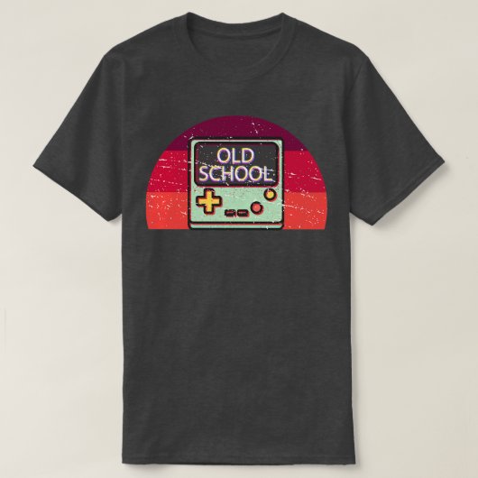 旧学校ゲームレトロ80sビデオゲームヴィンテージGIF Tシャツ (デザイン正面)