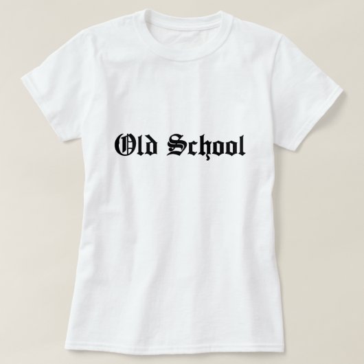 旧学校シャツ、旧英語Tシャツ Tシャツ (デザイン正面)
