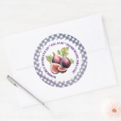 旧学校フィグジャムヴィンテージラベル保存用ラベル ラウンドシール (封筒)