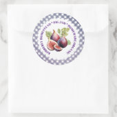 旧学校フィグジャムヴィンテージラベル保存用ラベル ラウンドシール (バッグ)